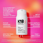 Masque K18  résultats visibles dès la 1ère utilisation. Stalter Coiffeur.
