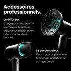 Diffuseur et concentrateur AirLight Pro pour séchage professionnel, définition des boucles et coiffage précis