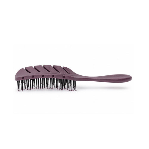 Brosse démêlante violette adaptée aux cheveux fragiles et sensibles