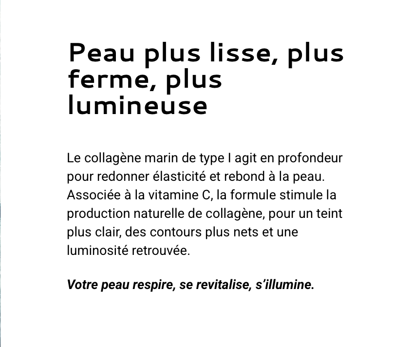 collagène marin pour peau et cheveux