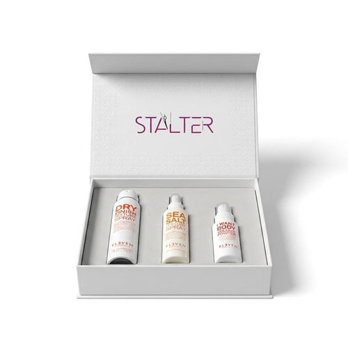 Coffret Stalter Eleven Australia avec produits volume, texture et coiffage professionnel