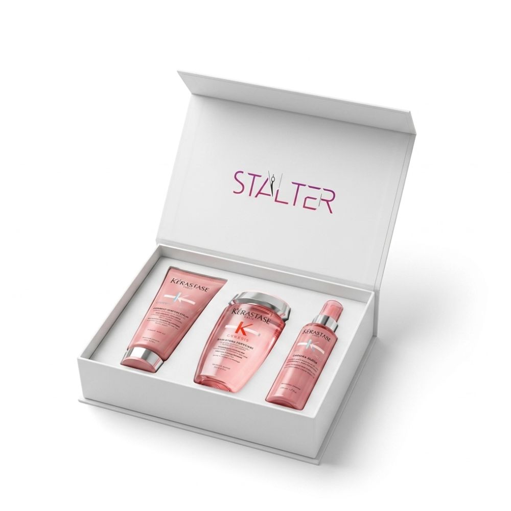 Coffret cadeau Stalter avec routine Kérastase Chroma Absolu pour cheveux colorés et brillance longue durée
