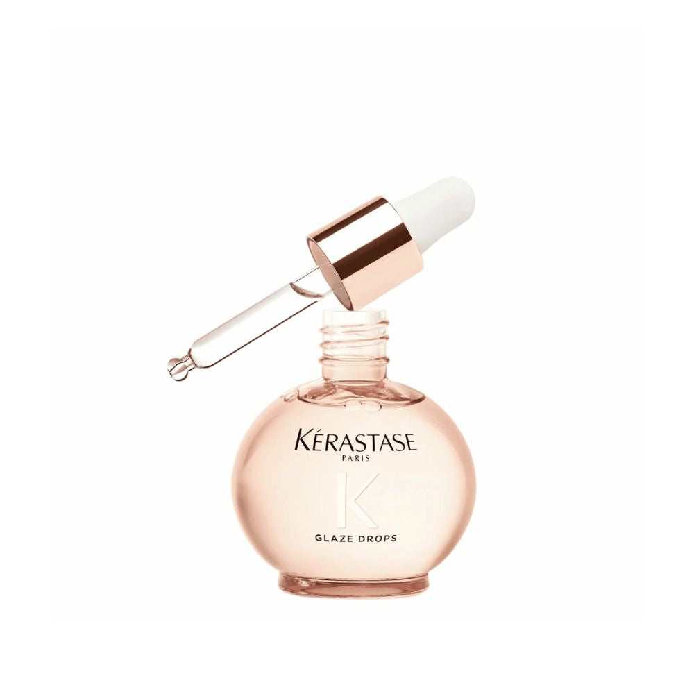 Huile capillaire Kérastase Gloss Absolu Glaze Drops pour cheveux brillants, doux et anti-frisottis