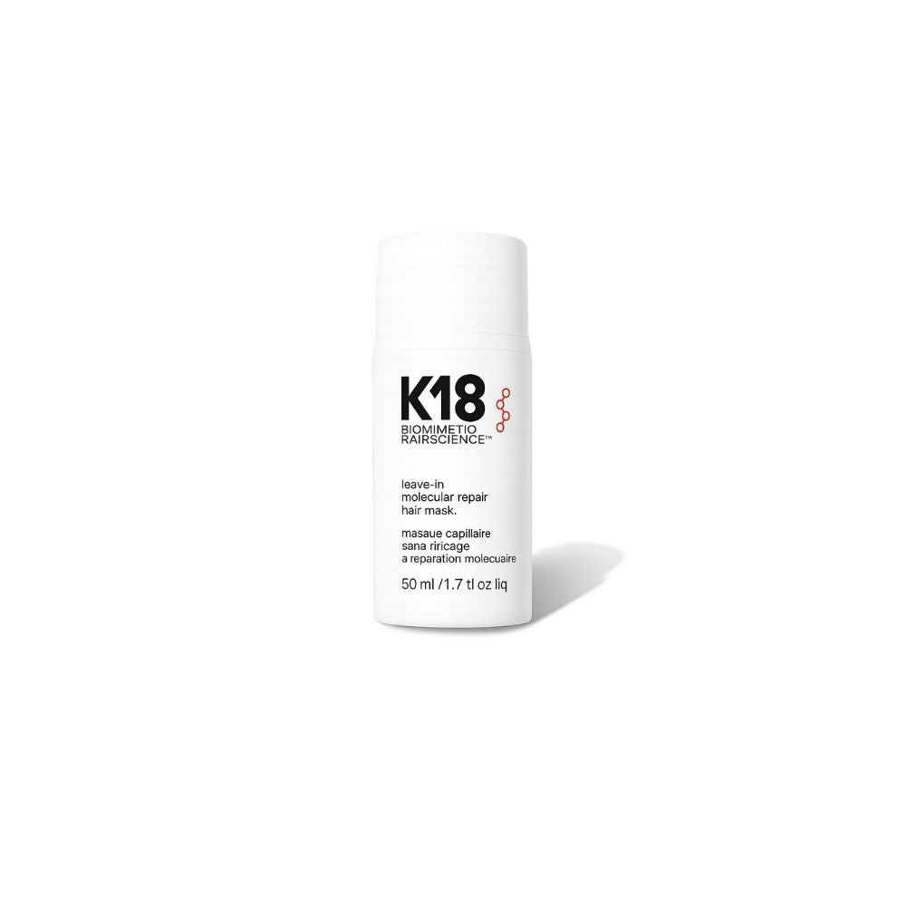 Masque sans rinçage K18 réparant la fibre capillaire en profondeur pour cheveux sensibilisés