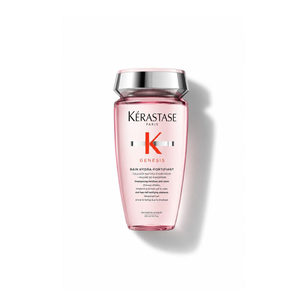 Shampoing Bain Hydra-Fortifiant Kérastase Genesis conçu pour renforcer la fibre capillaire et limiter la chute