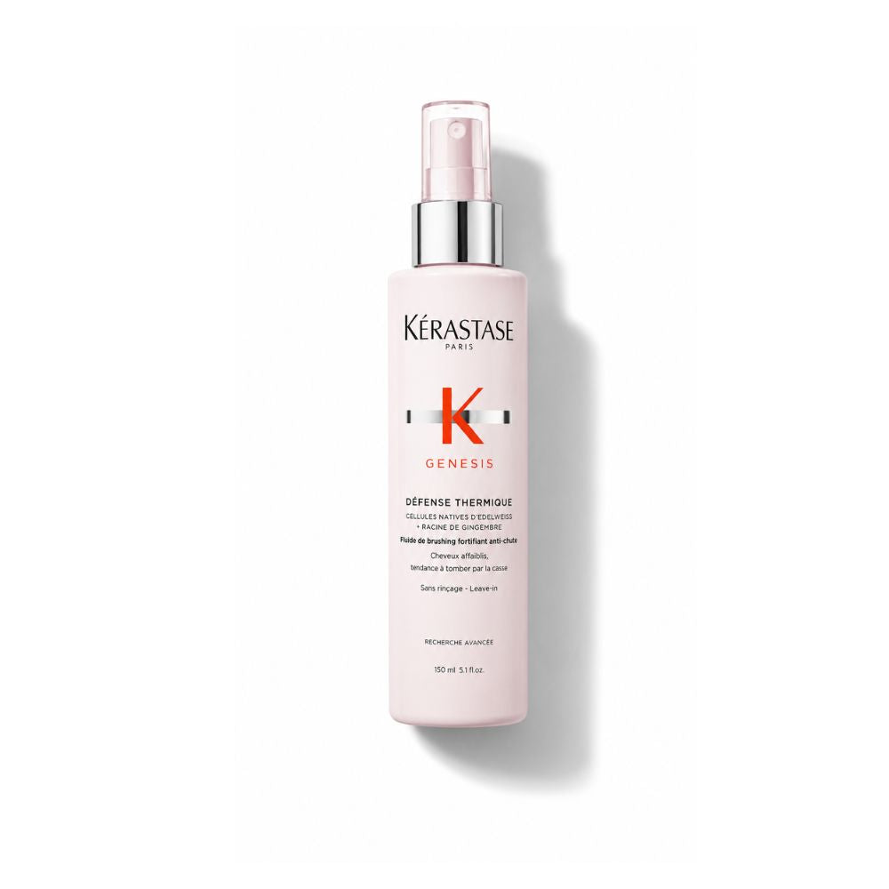 Spray thermoprotecteur Kérastase Genesis protégeant les cheveux fragiles de la chaleur et de la casse