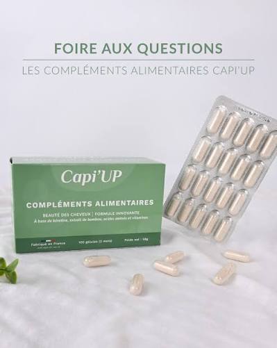 Complément Alimentaire Capil’UP Anti-Chute & Boost Longueur – Cure pousse, densité & fortification cheveux